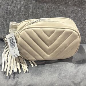 Torrid Cream Quilted Cosmetic Bag